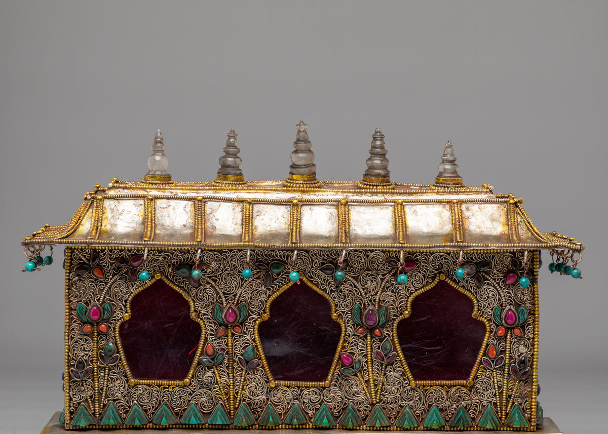 Buddhist Altar Shrine Box | Tibetan Meditation Box