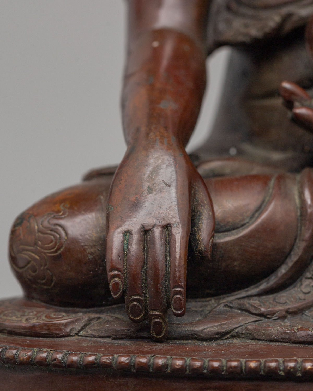 Buddha Shakyamuni with Disciples Statue | Garuda Makara Throne