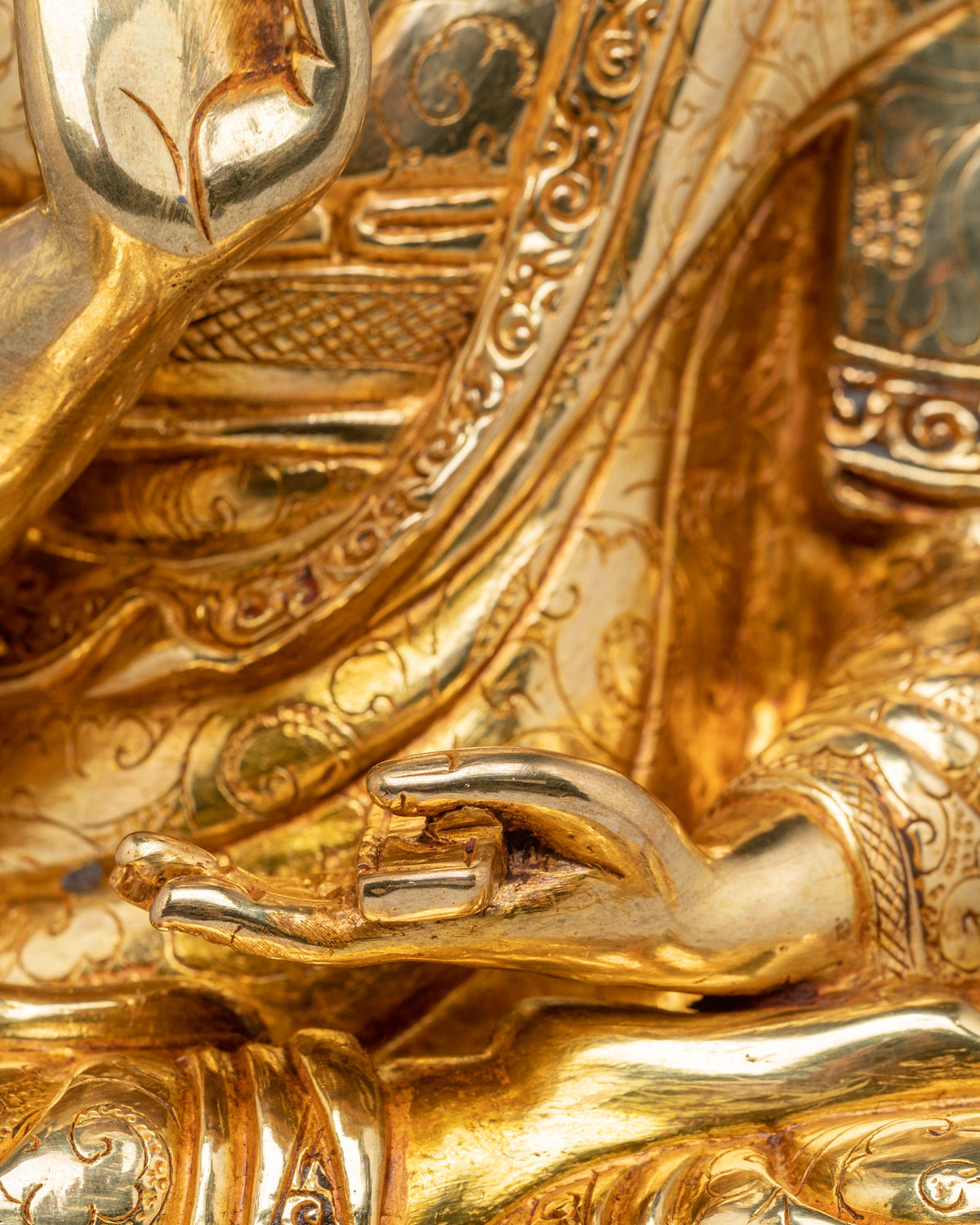 Tibetan Buddhist Tsongkhapa Statue Set | Gelug Lineage Masters