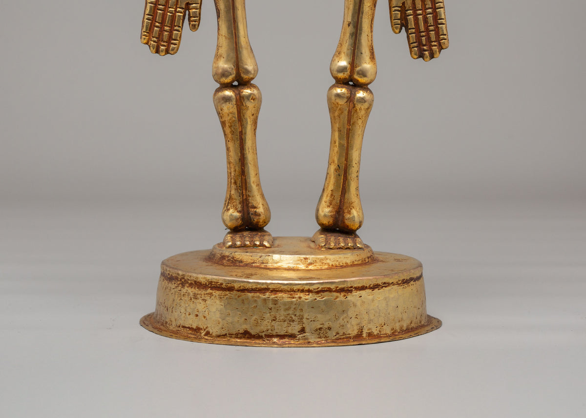 Traditional Chitipati Protector Sculpture | Wrathful Deity Figurine