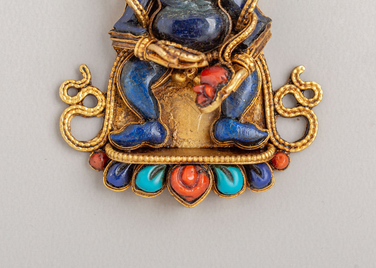 Tibetan Dzambhala Locket | Black Dzambhala Pendant