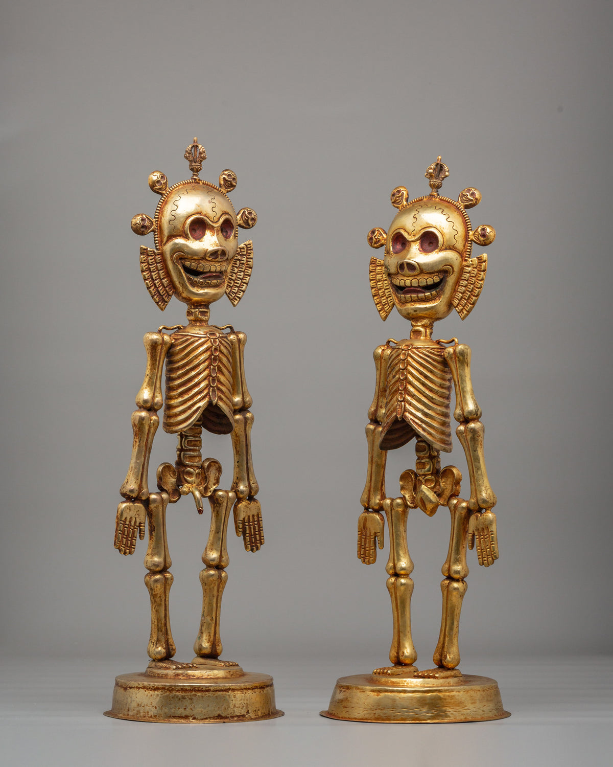 Traditional Chitipati Protector Sculpture | Wrathful Deity Figurine