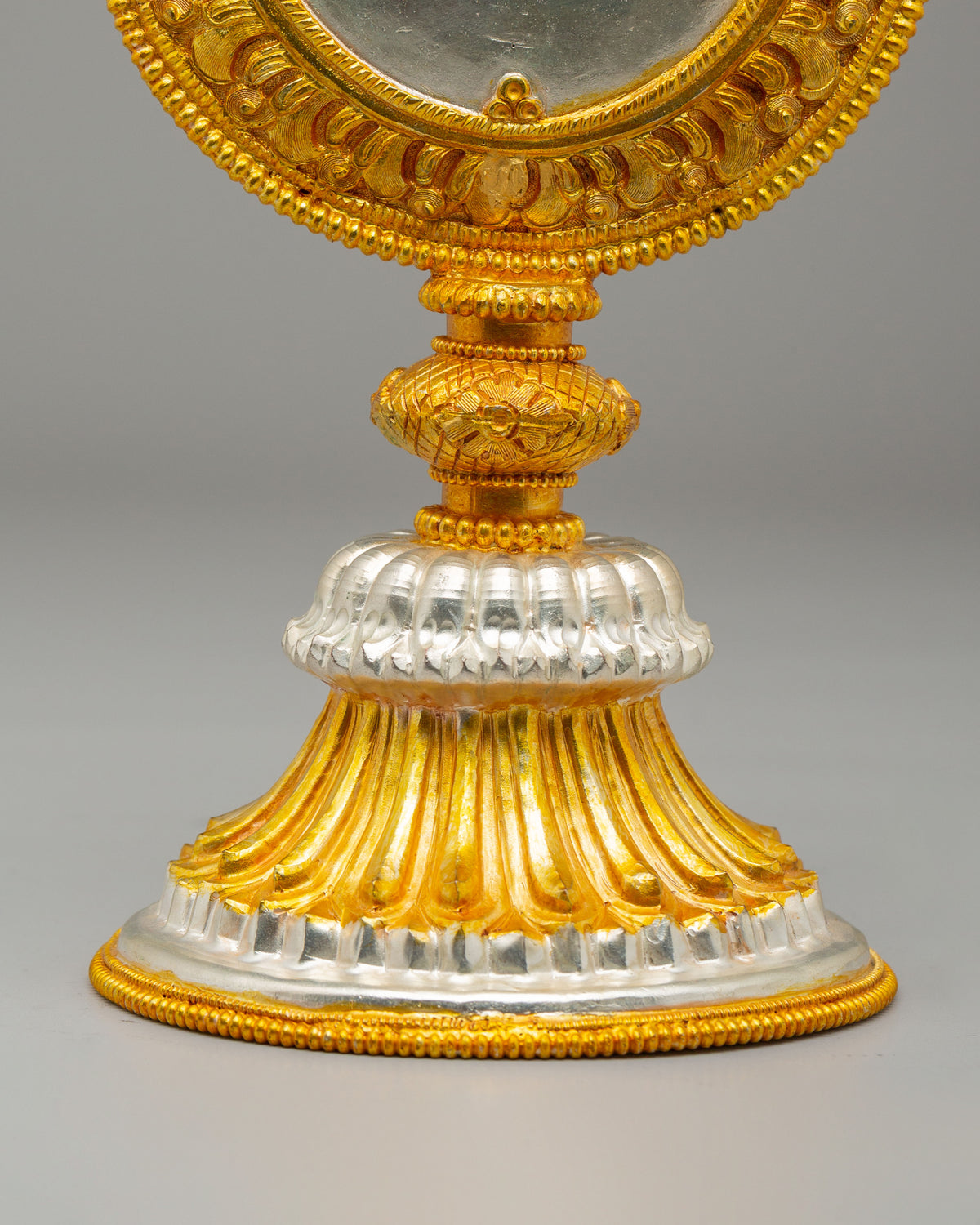 Buddhist Melong Mirror for Ritual Practice | Himalayan Vajrayana Object