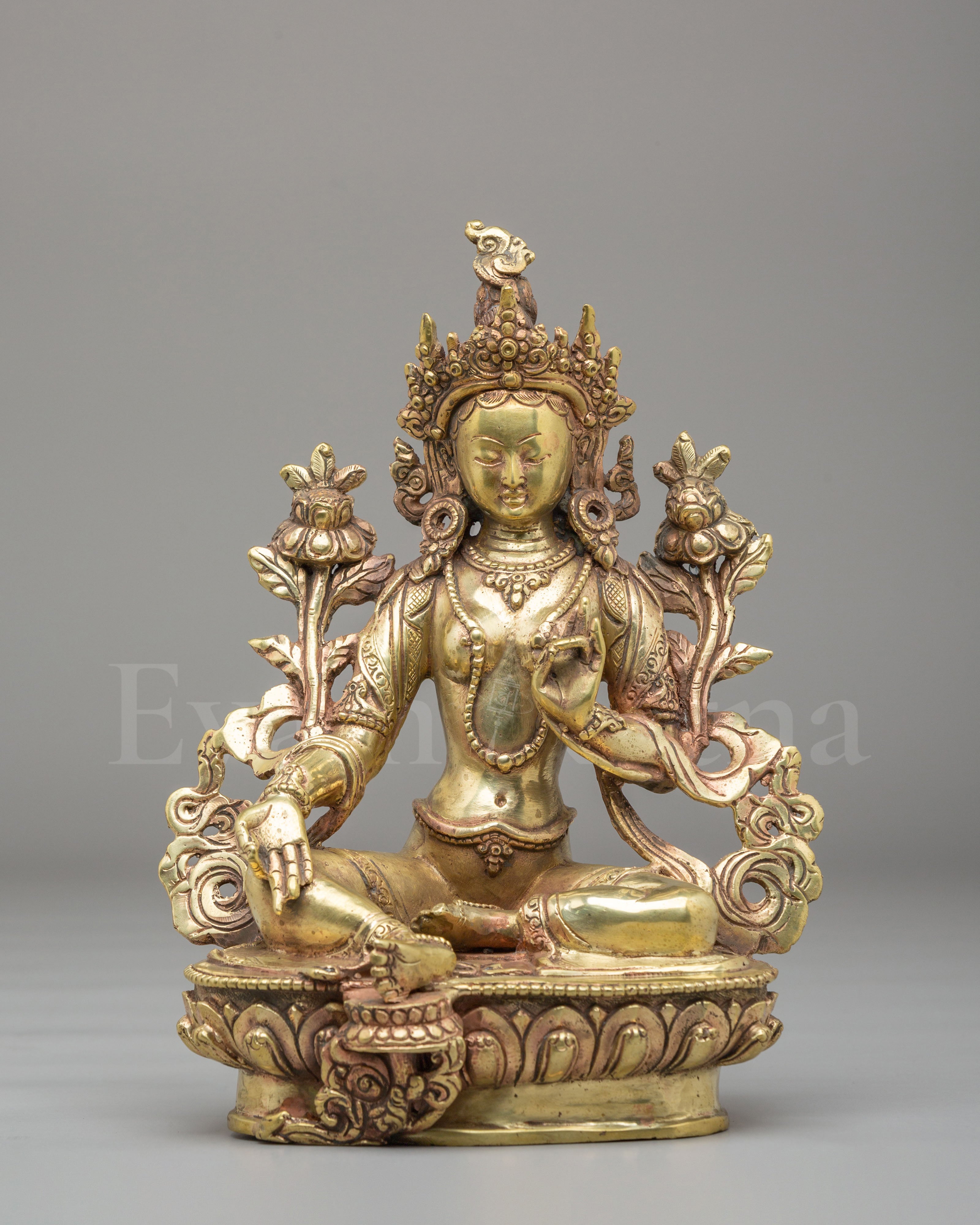 Green Tara Sacred Buddhist Statue 