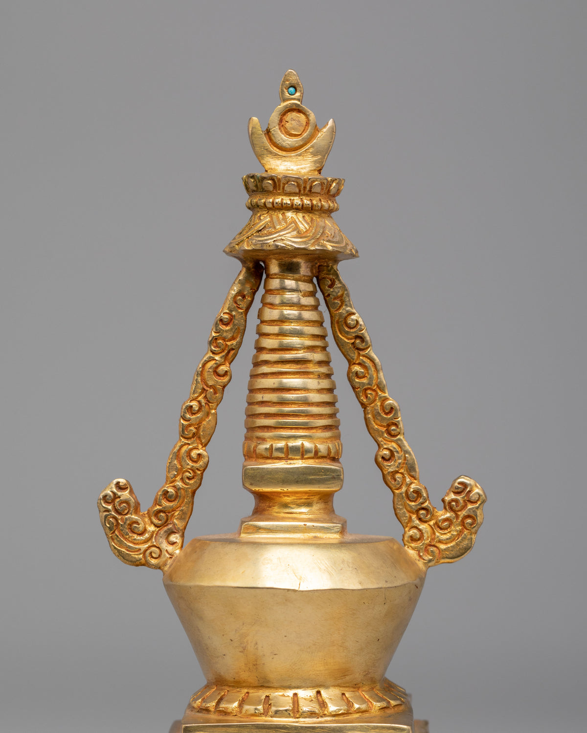 Handcrafted Enlightenment Altar Chorten | Tibetan Ritual Art for Spiritual Practice