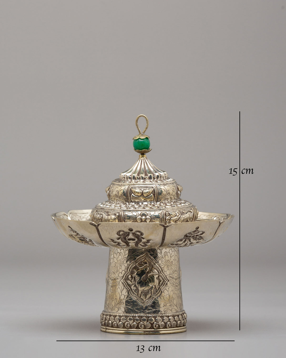 Tibetan Buddhist Tea Cup Cover | Handcrafted Tea Pot Lid