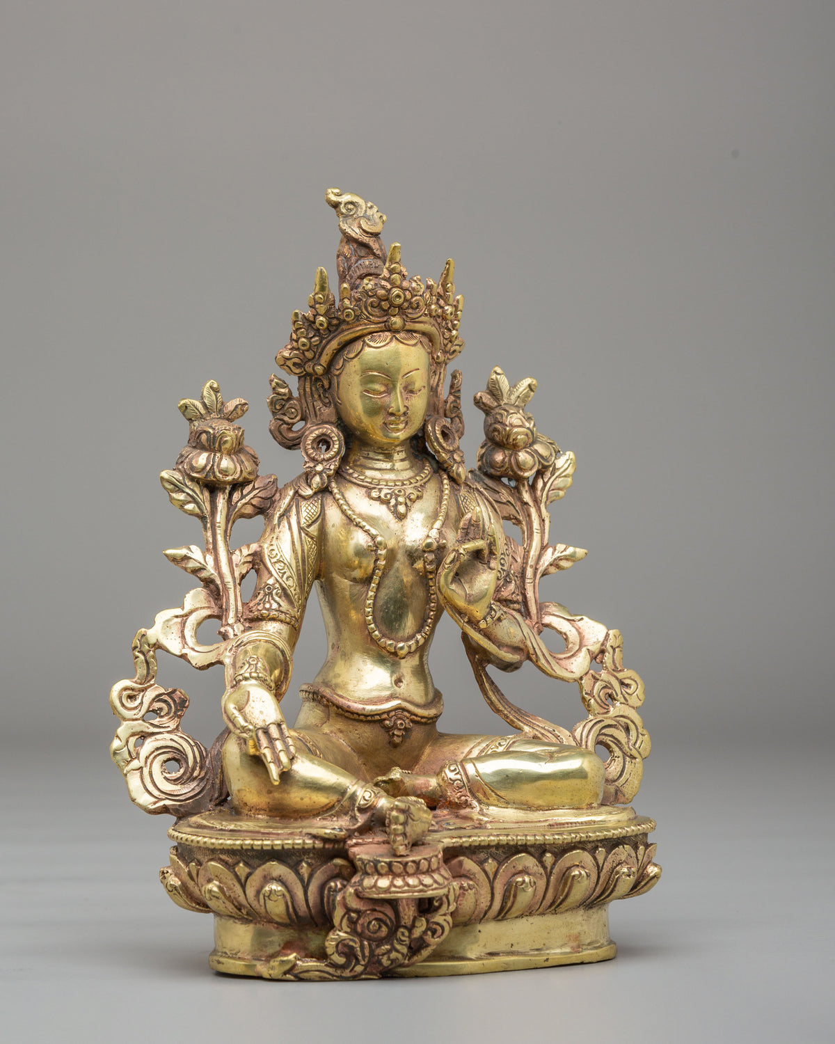 Green Tara Sacred Buddhist Statue | Divine Goddess of Compassion
