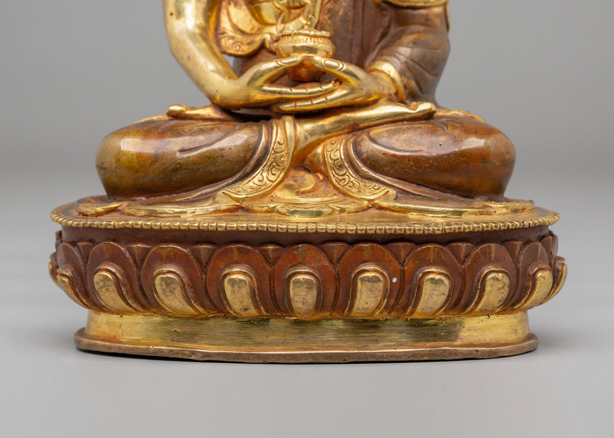 Handmade Amitabha Buddha Sculpture | Tibetan Art for Meditation