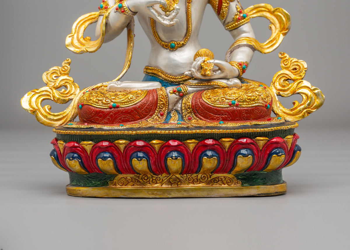 Vajrasattva Buddhist Purification Statue | Traditional Tibetan Artwork