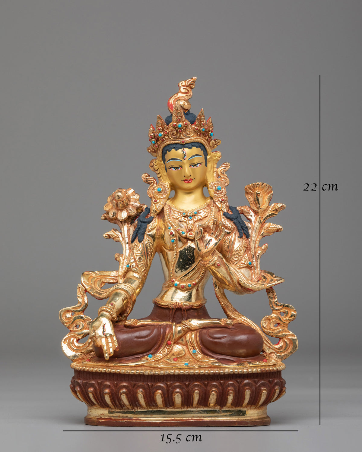 Buddhist Altar White Tara Sculpture | The Goddess of Compassion