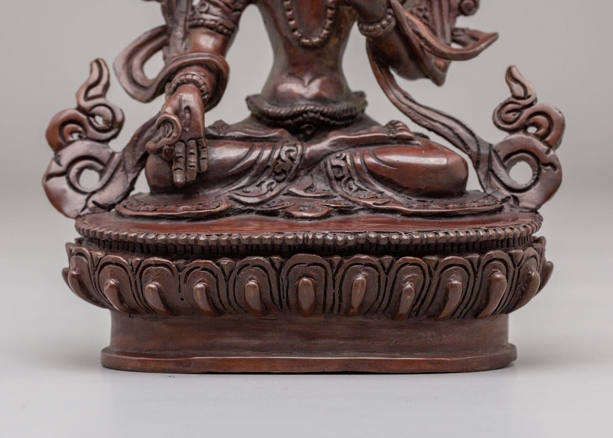 White Tara Meditation Statue | Tibetan Healing Deity Artwork