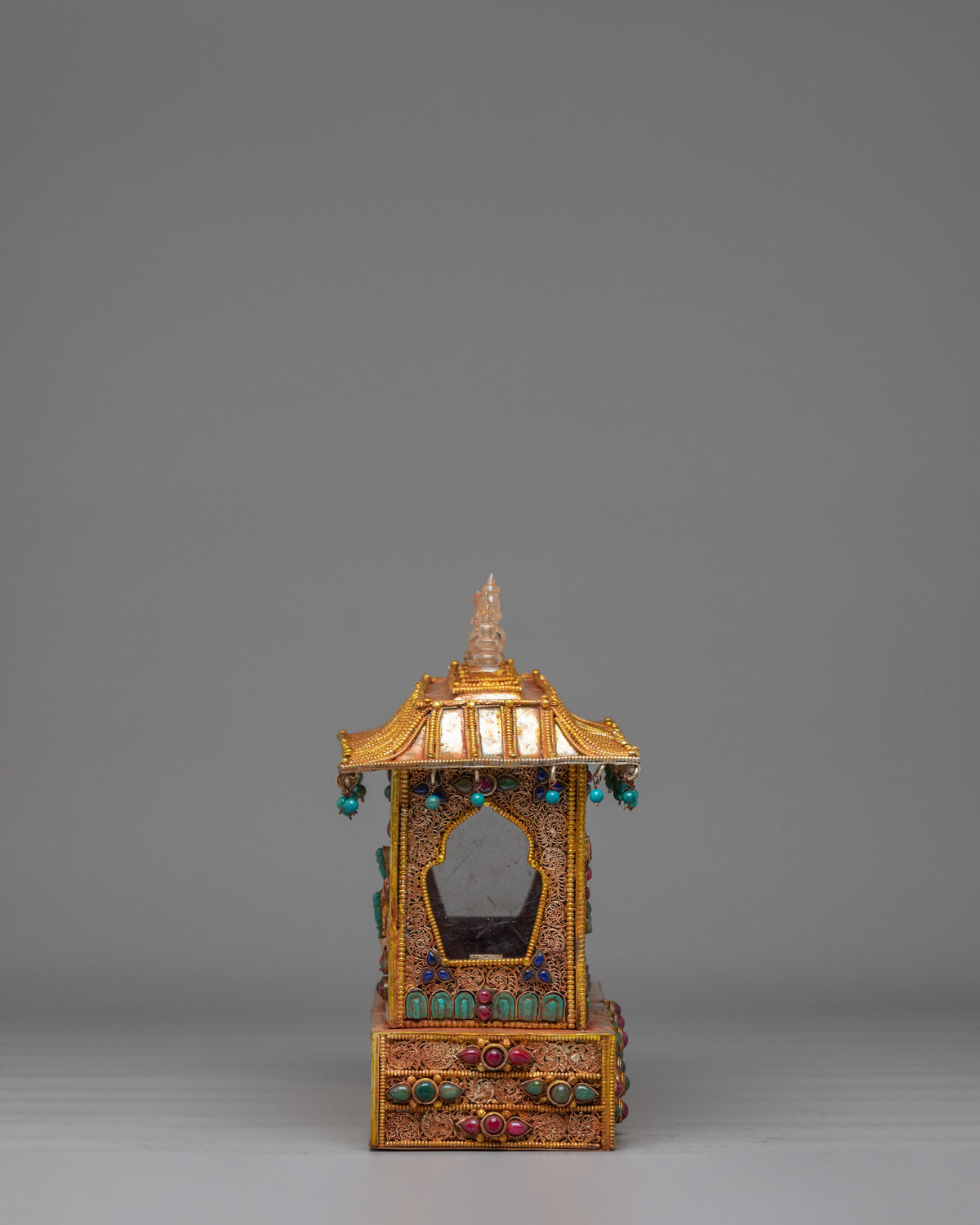 Buddhist Sacred Altar Box | Handcrafted Ritual Storage Chest
