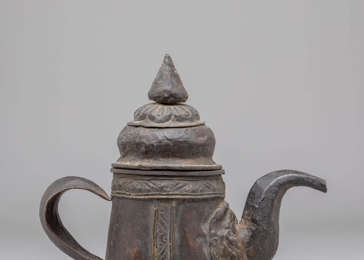 Himalayan Altar Tea Pot | Buddhist Ritual Offering Teapot
