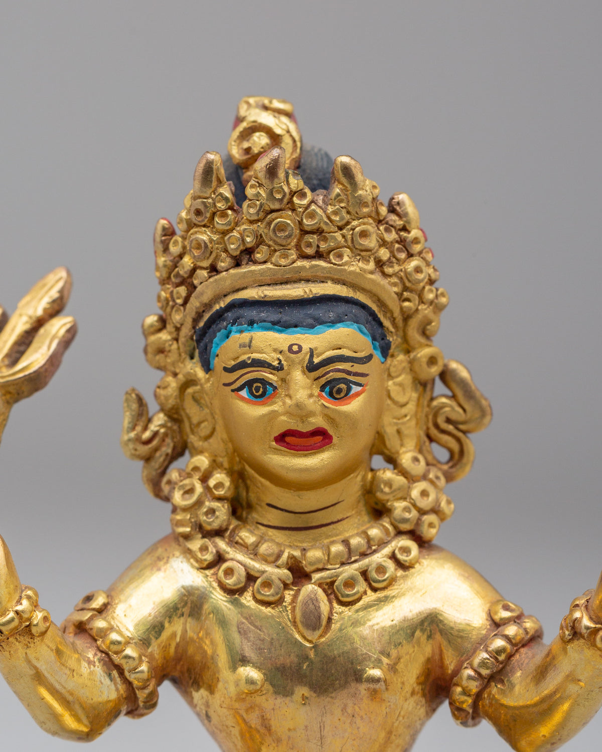 Buddhist Mahakala With Consort Statue | Wrathful Union of Wisdom