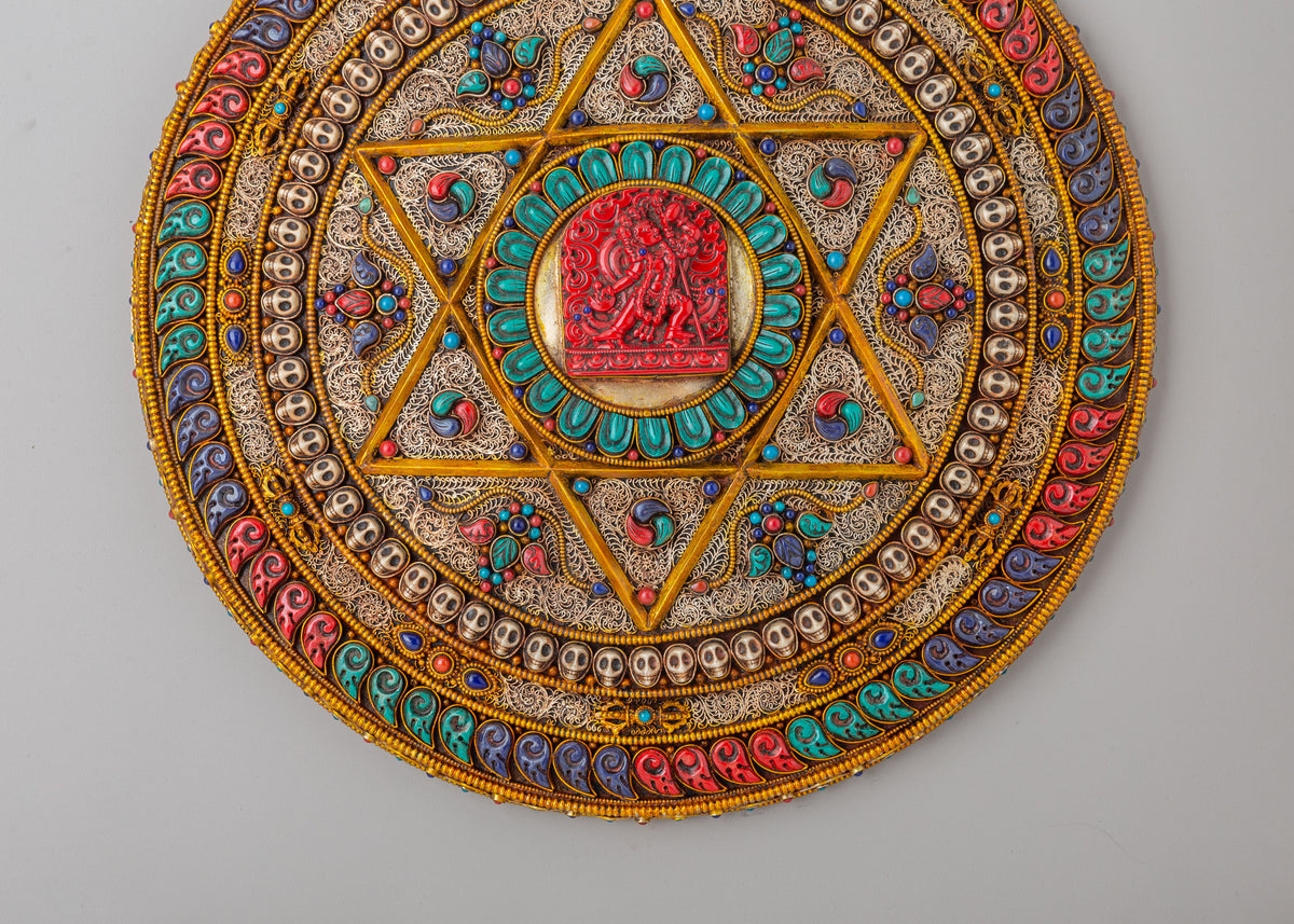 Vajrayogini Buddhist Mandala Wall Art | Sacred Altar Decor