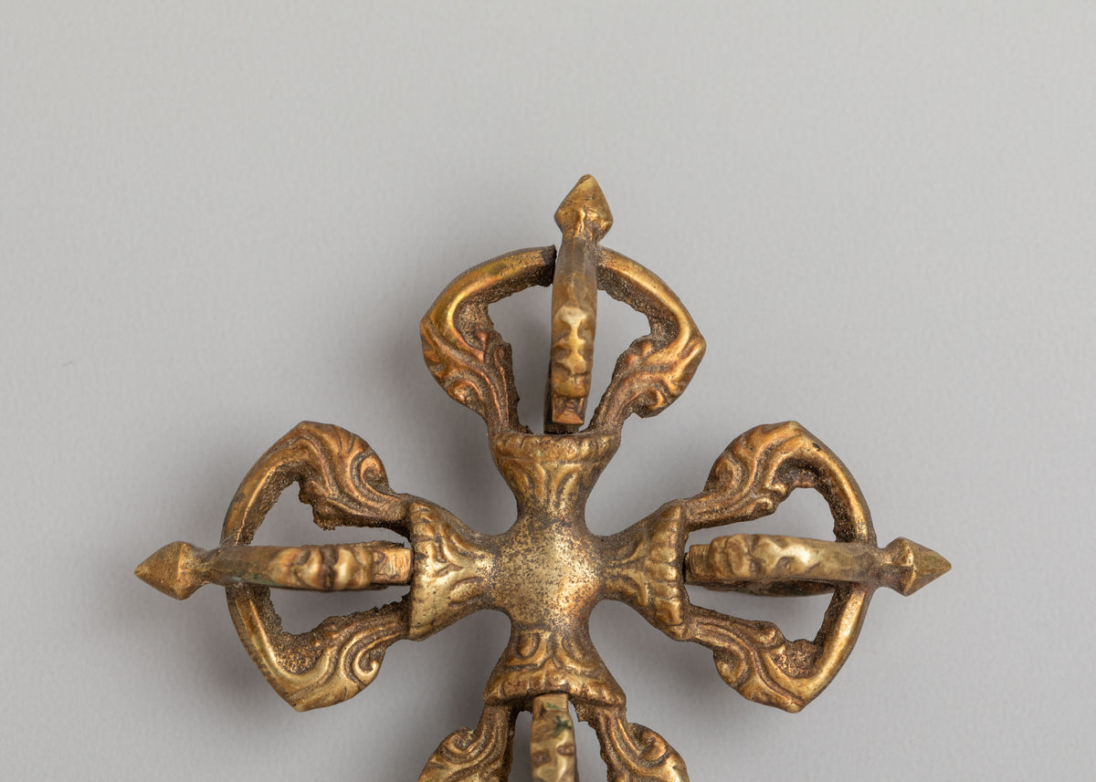 Vishva Vajra Buddhist Sacred Symbol | Bronze Double Vajra