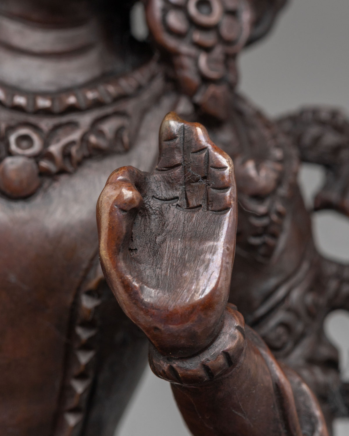 Traditional Tibetan Manjushri Sculpture | Spiritual Altar Decor