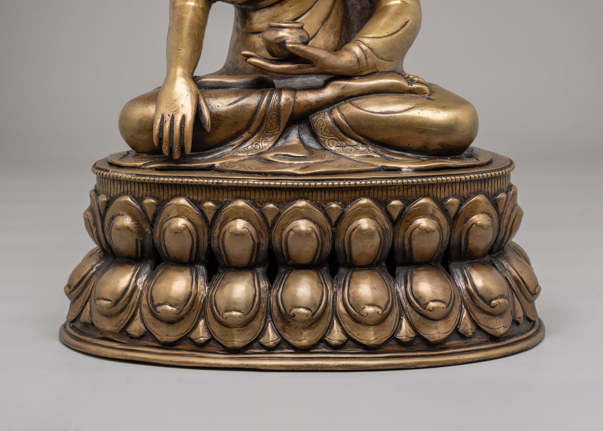 Shakyamuni Buddha Sacred Buddhist Statue | Handcrafted Figurine for Altar Decor