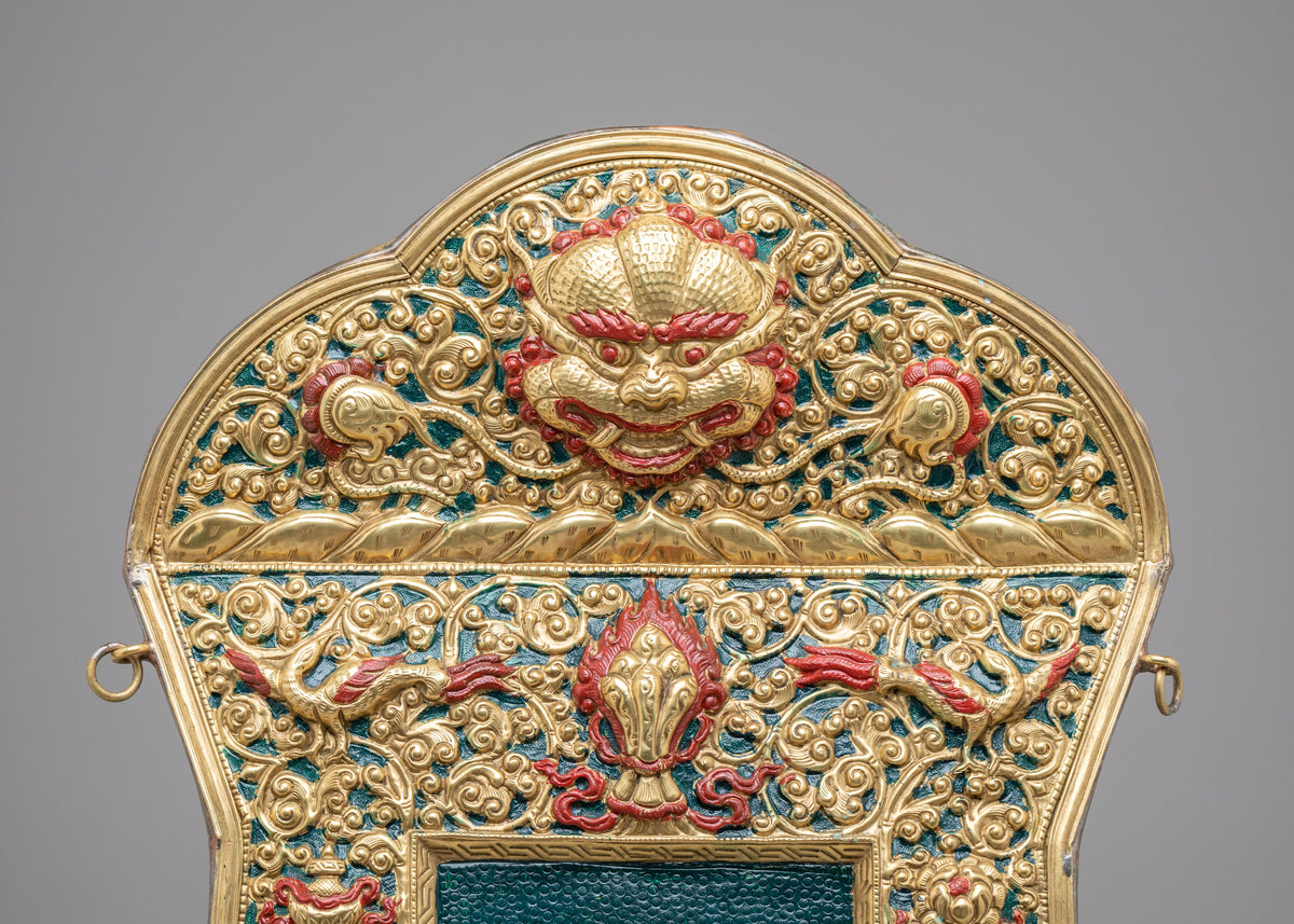 Traditional Bishwo Vajra Metal Thangka | Spiritual Artwork for Meditation