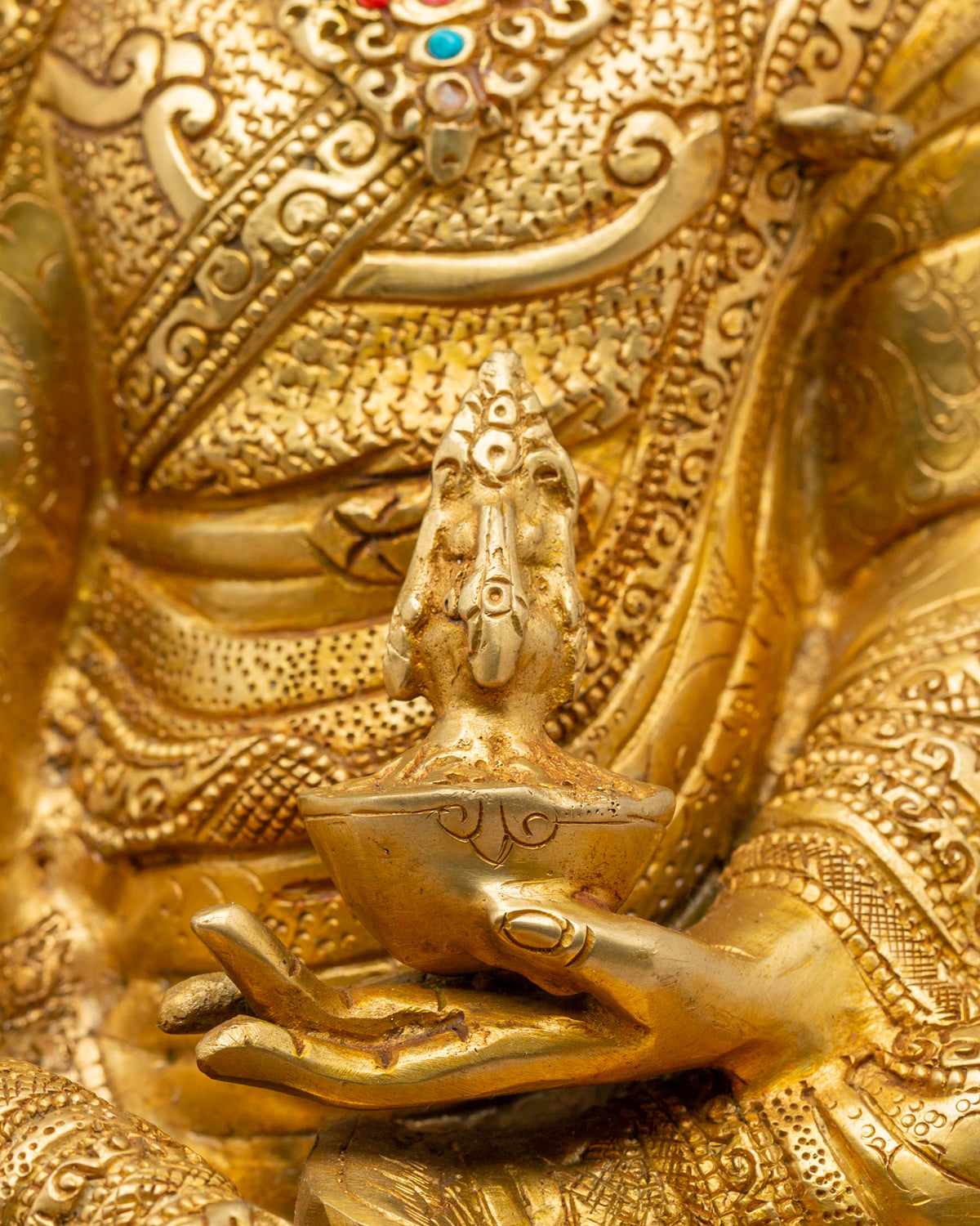 Guru Rinpoche Statue for Buddhist Shrine | Sacred Symbol of Wisdom
