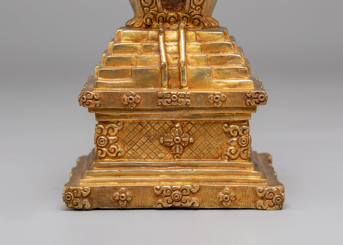Sacred Descent From Heaven Stupa | Tibetan Buddhist Stupa