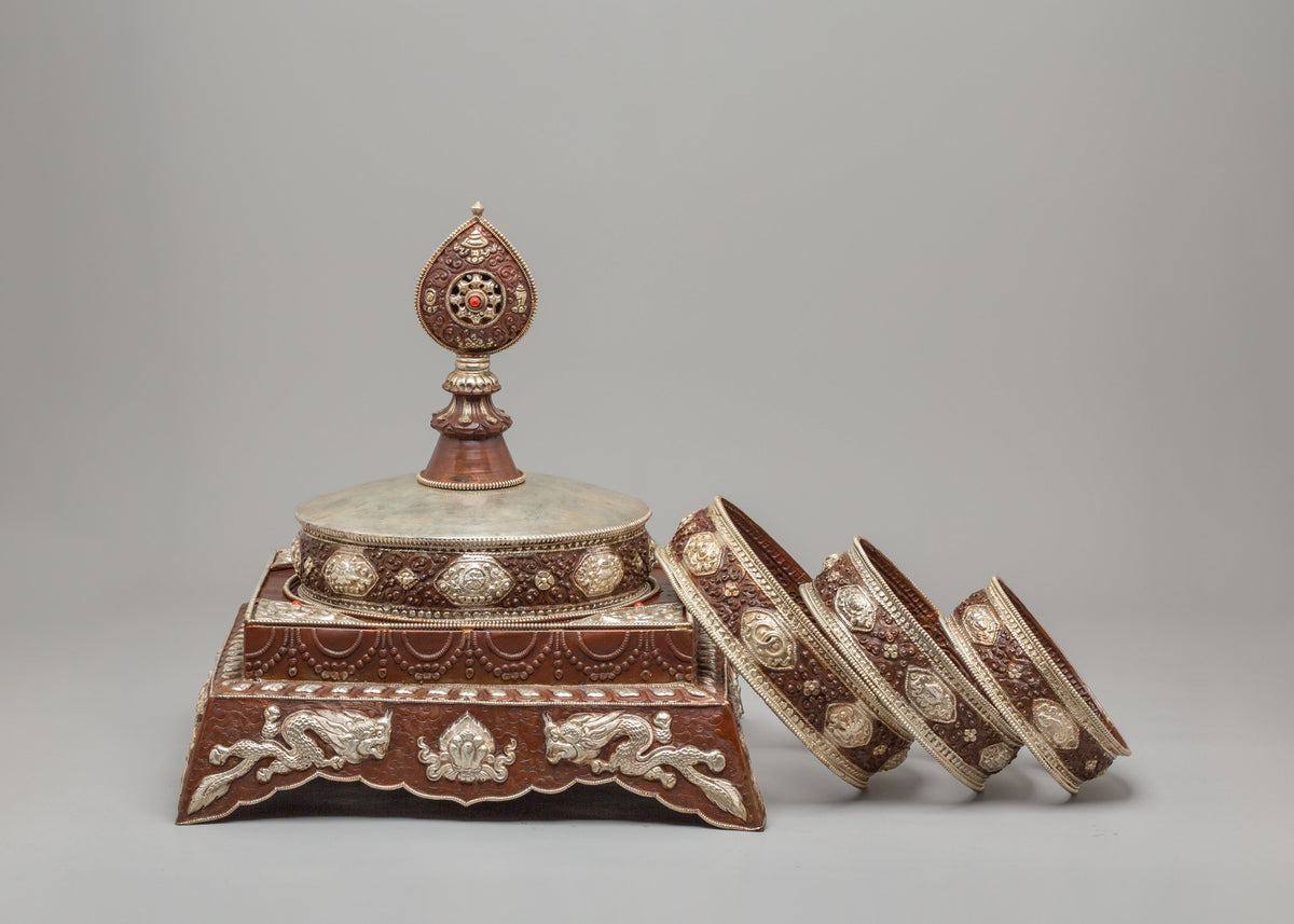 Vajrayana Mandala Offering Set | Tibetan Ritual Art for Spiritual Practices