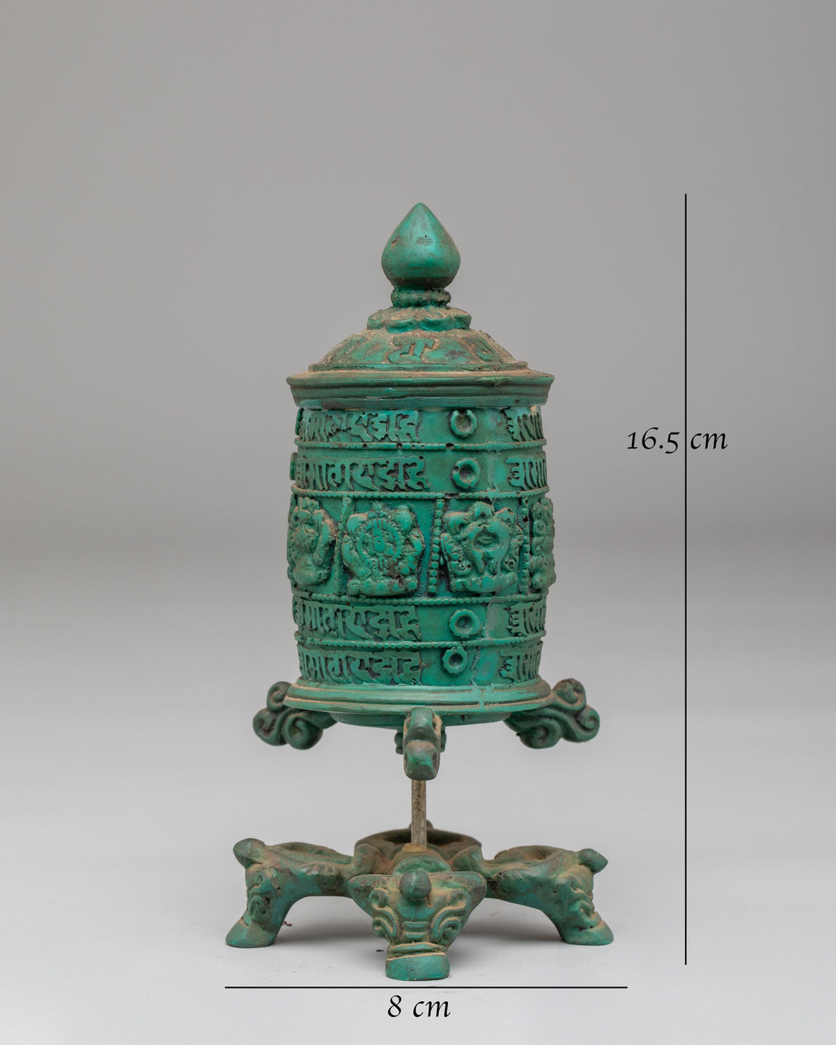 Dharma Mani Prayer Wheel | Traditional Tibetan Buddhist Artwork