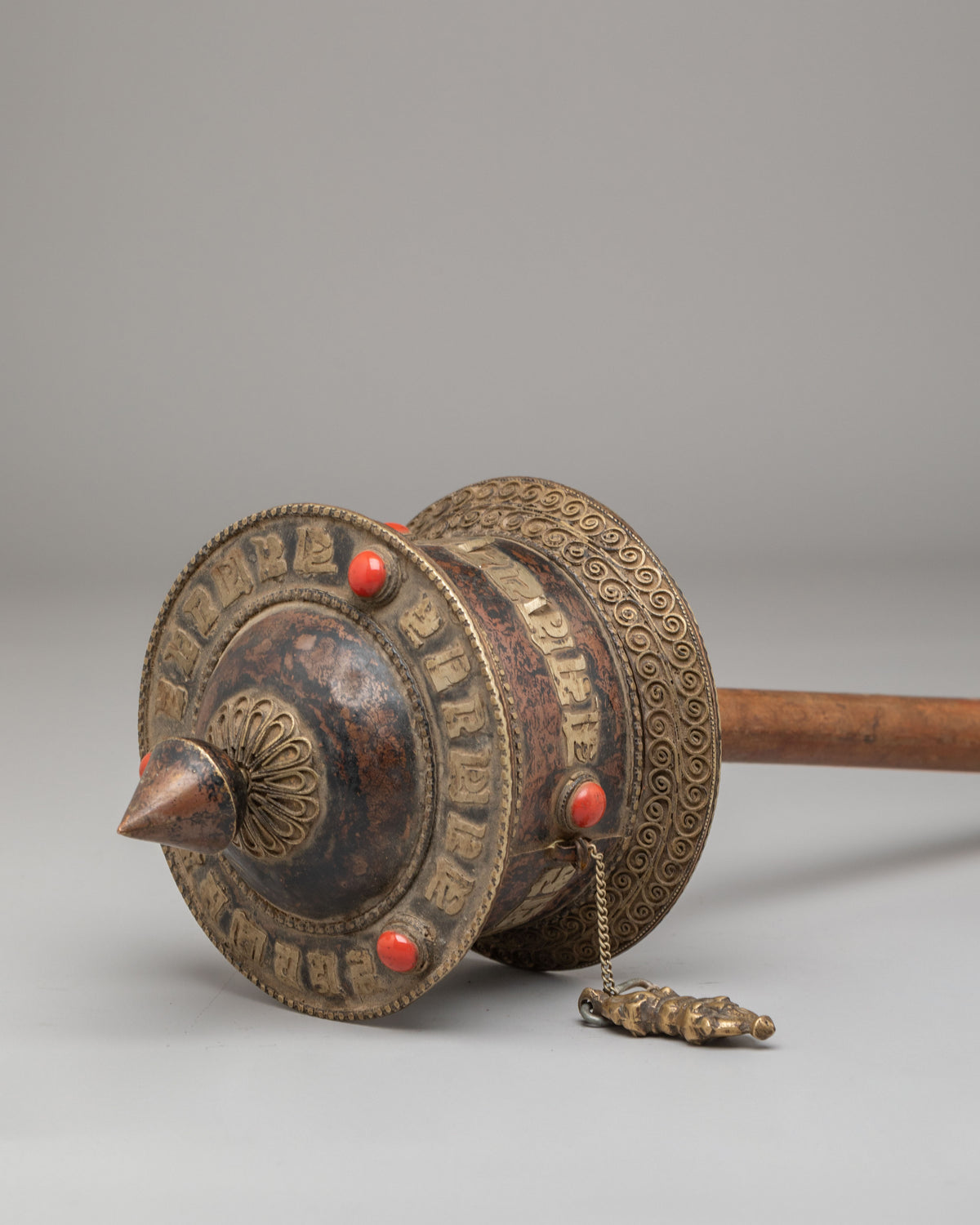 Sacred Mani Prayer Wheel | Traditional Tibetan Buddhist Ritual Instrument