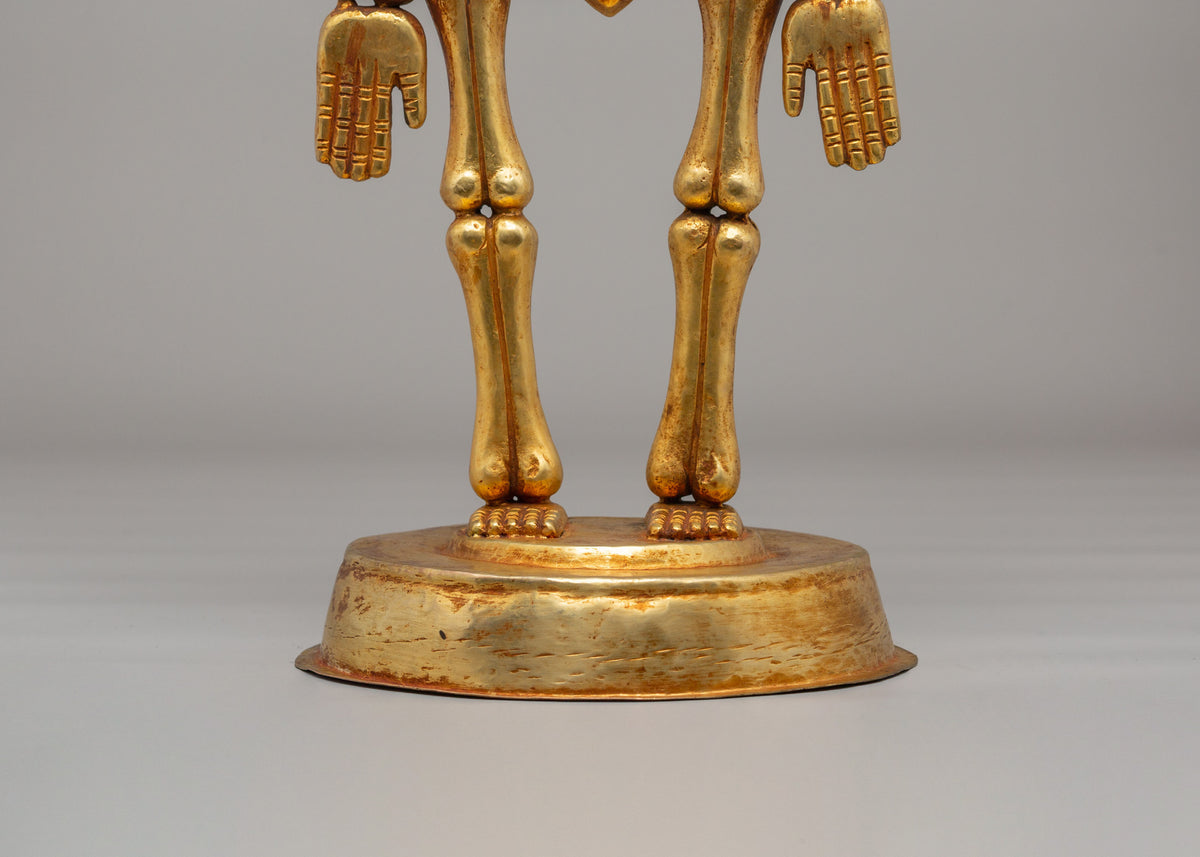 Traditional Chitipati Protector Sculpture | Wrathful Deity Figurine