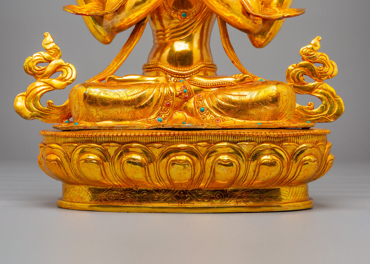 Sacred Himalayan Chenrezig Altar Statue | Embodiment of Compassion