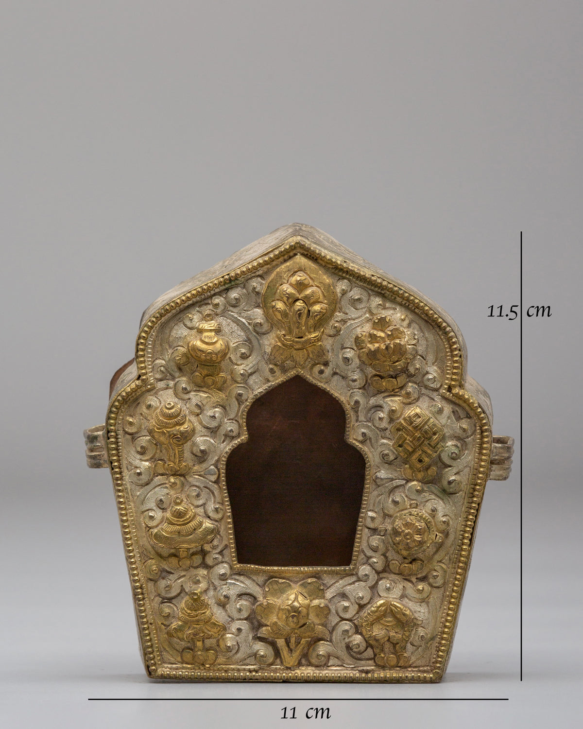 Buddhist Ghau Shrine Box | Traditional Tibetan Ritual Container