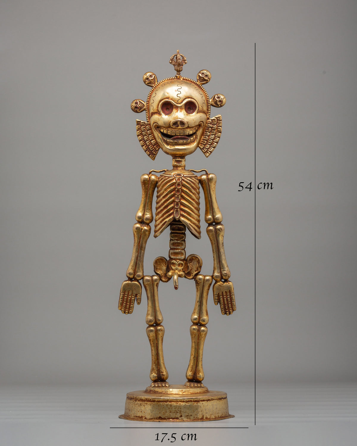 Traditional Chitipati Protector Sculpture | Wrathful Deity Figurine