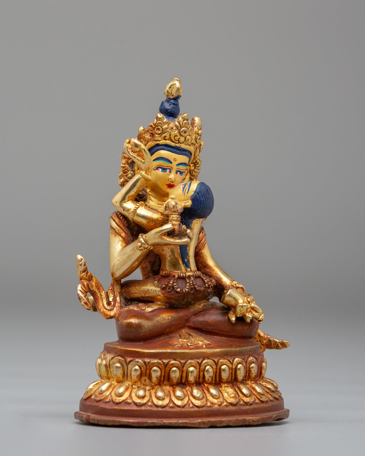 Vajrasattva Yab Yum Sculpture | Gold Gilded Copper