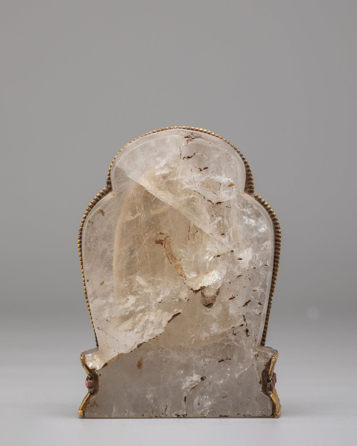 Himalayan Buddhist Guru Rinpoche Statue | Crystal Padmasambhava Sculpture