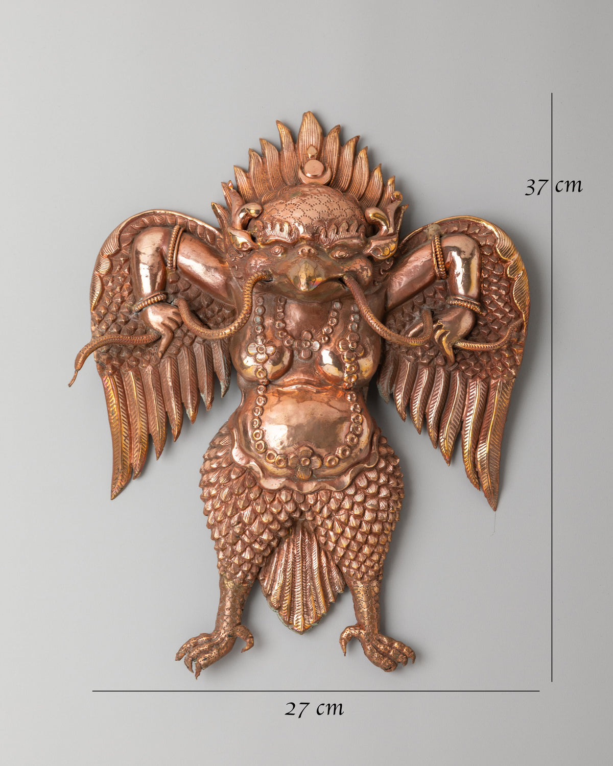 Garuda Wall Hanging for Shrine Decor | Handcrafted Spiritual Decor
