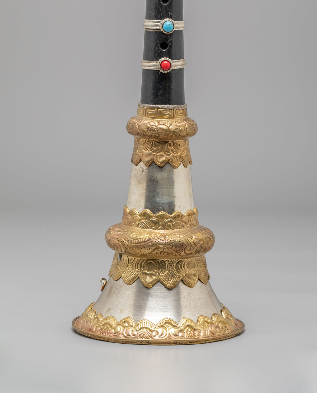 Tibetan Ceremonial Gyaling Set | Vajrayana Buddhist Ritual Instrument