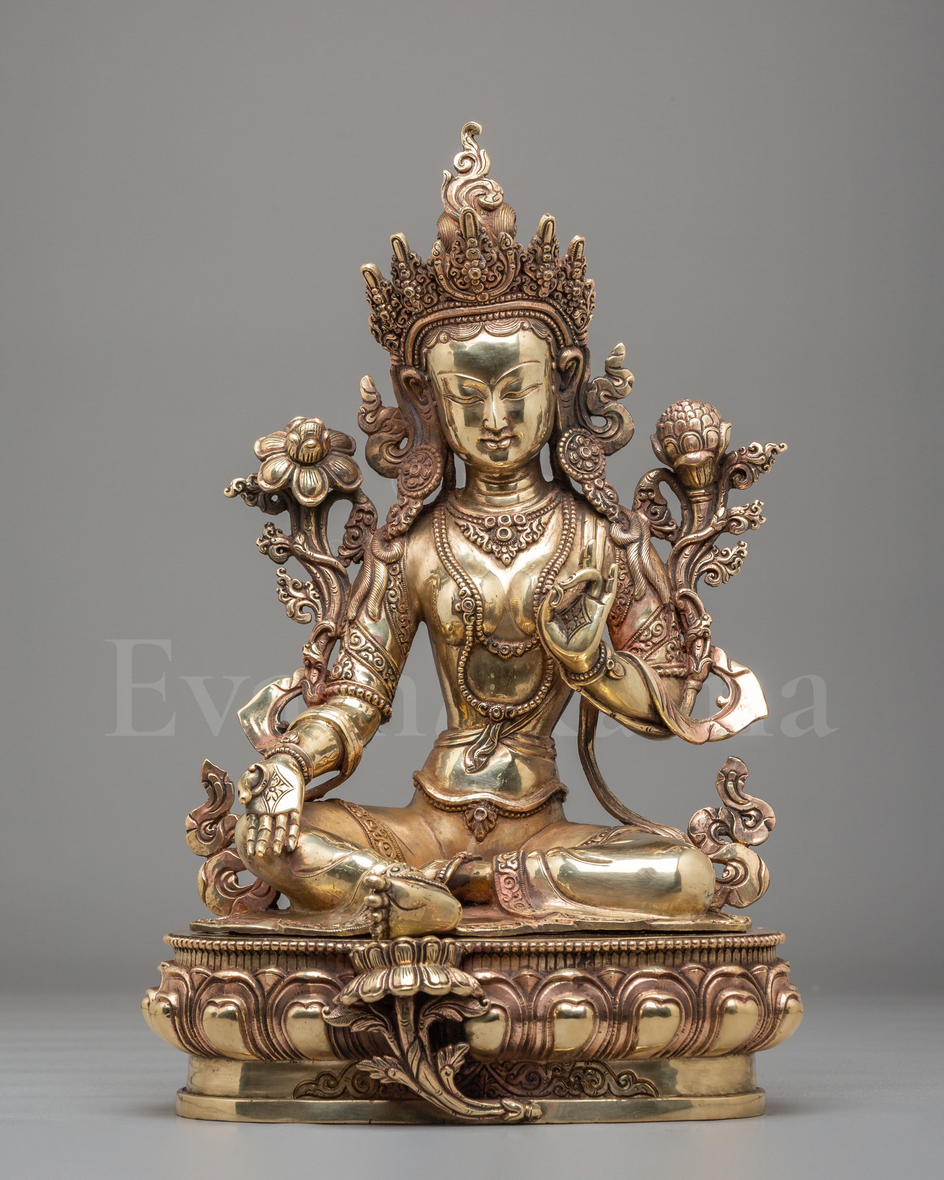 Buddhist Green Tara Buddhist Sculpture  