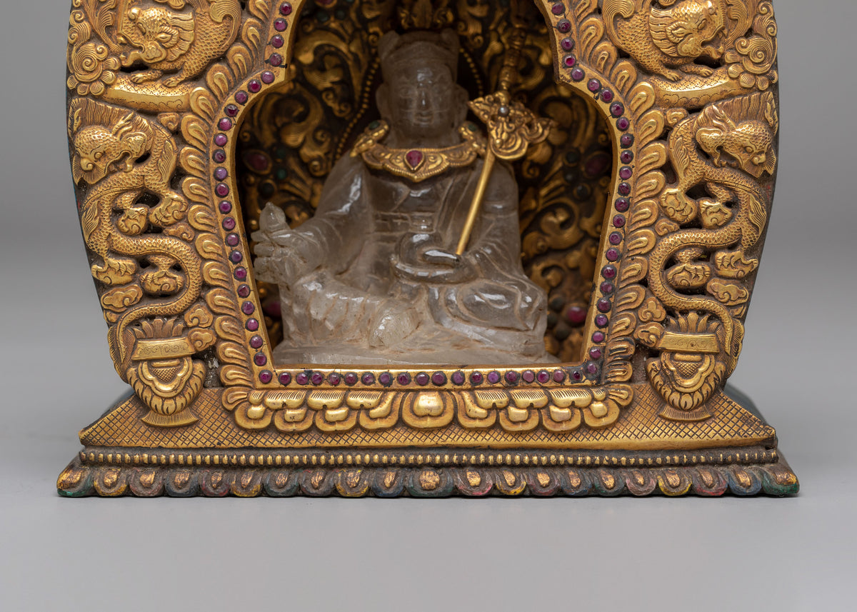 Guru Rinpoche Ghau Box | Crystal Padmasambhava Sacred Shrine