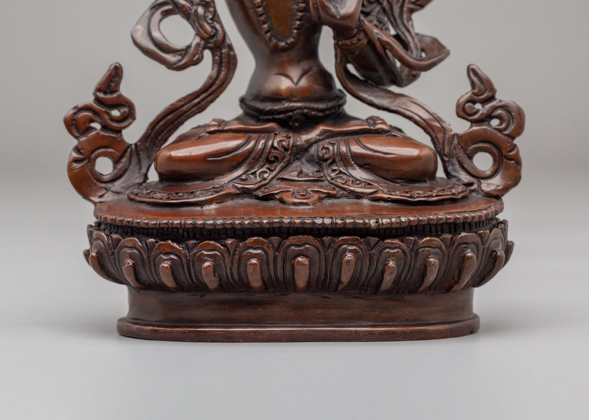 Tibetan Buddhist Manjushri Sculpture | Spiritual Home Decor