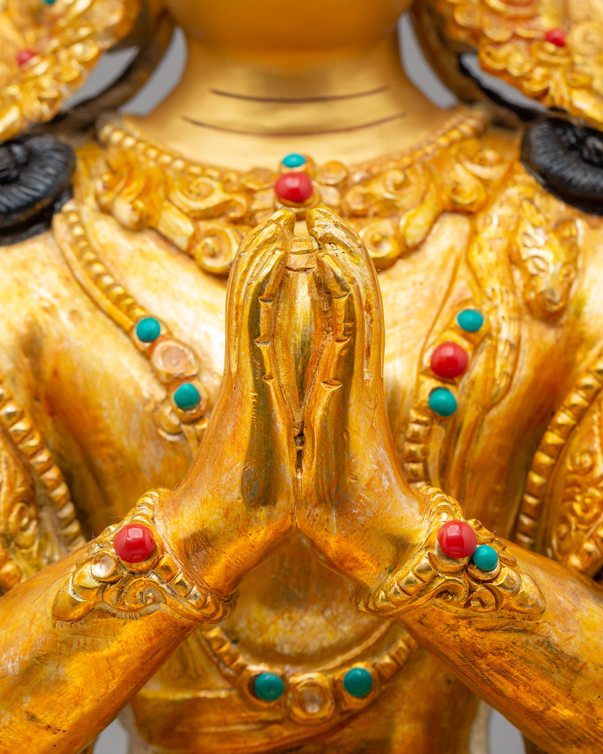 Traditional Cchenrezig Buddhist Statue | Handcrafted Artwork for Home Decor