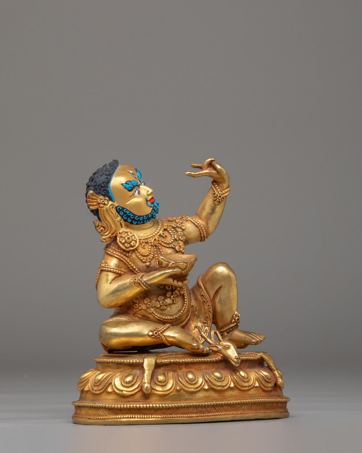 Mahasiddha Virupa Sculpture | Handcrafted Tibetan Artwork