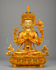Sacred Himalayan Chenrezig Altar Statue