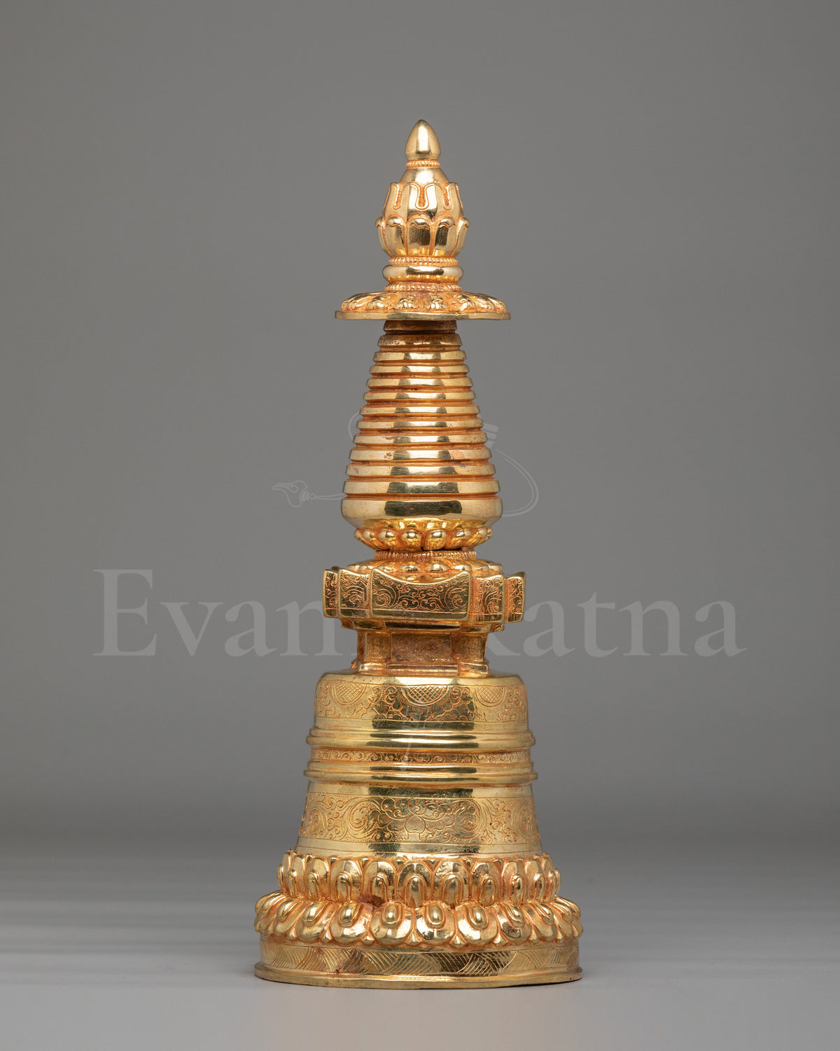 Handcrafted Kadampa Buddhist Stupa   