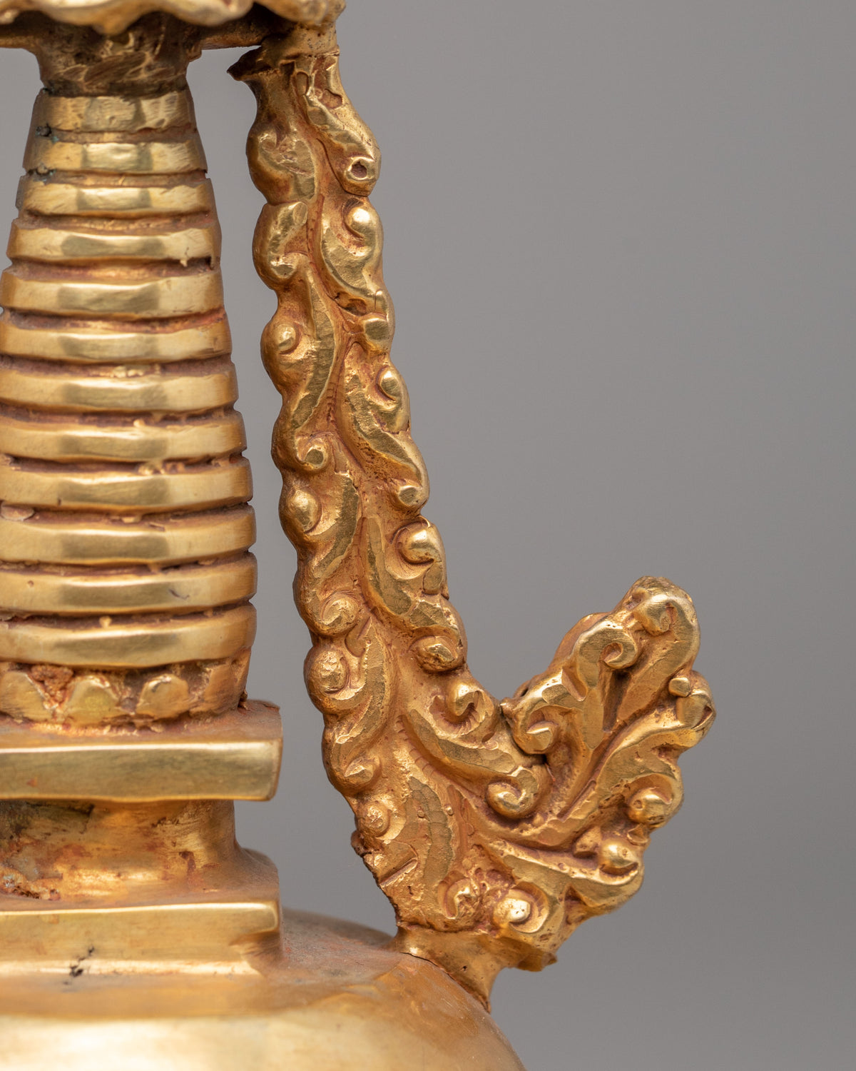 Traditional Altar Stupa | Buddhist Copper Shrine Sculpture