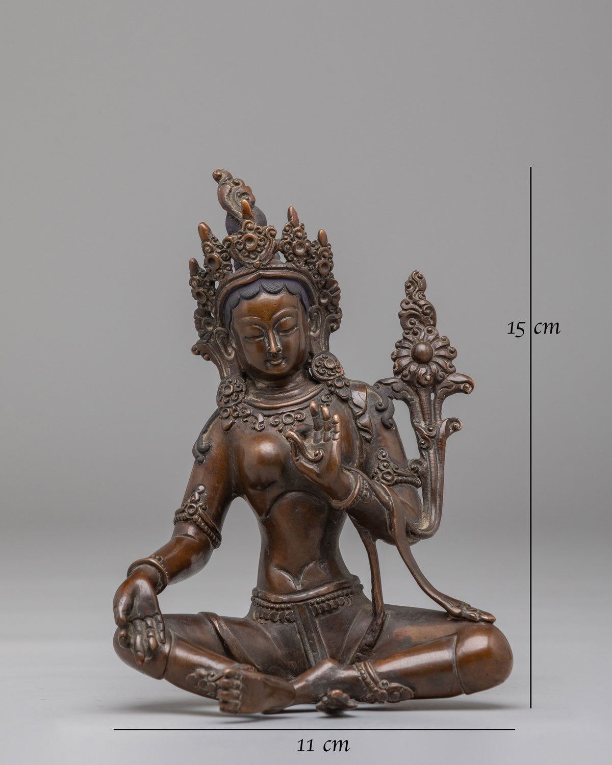 Buddhist Altar Green Tara Sculpture | Symbol of Compassion