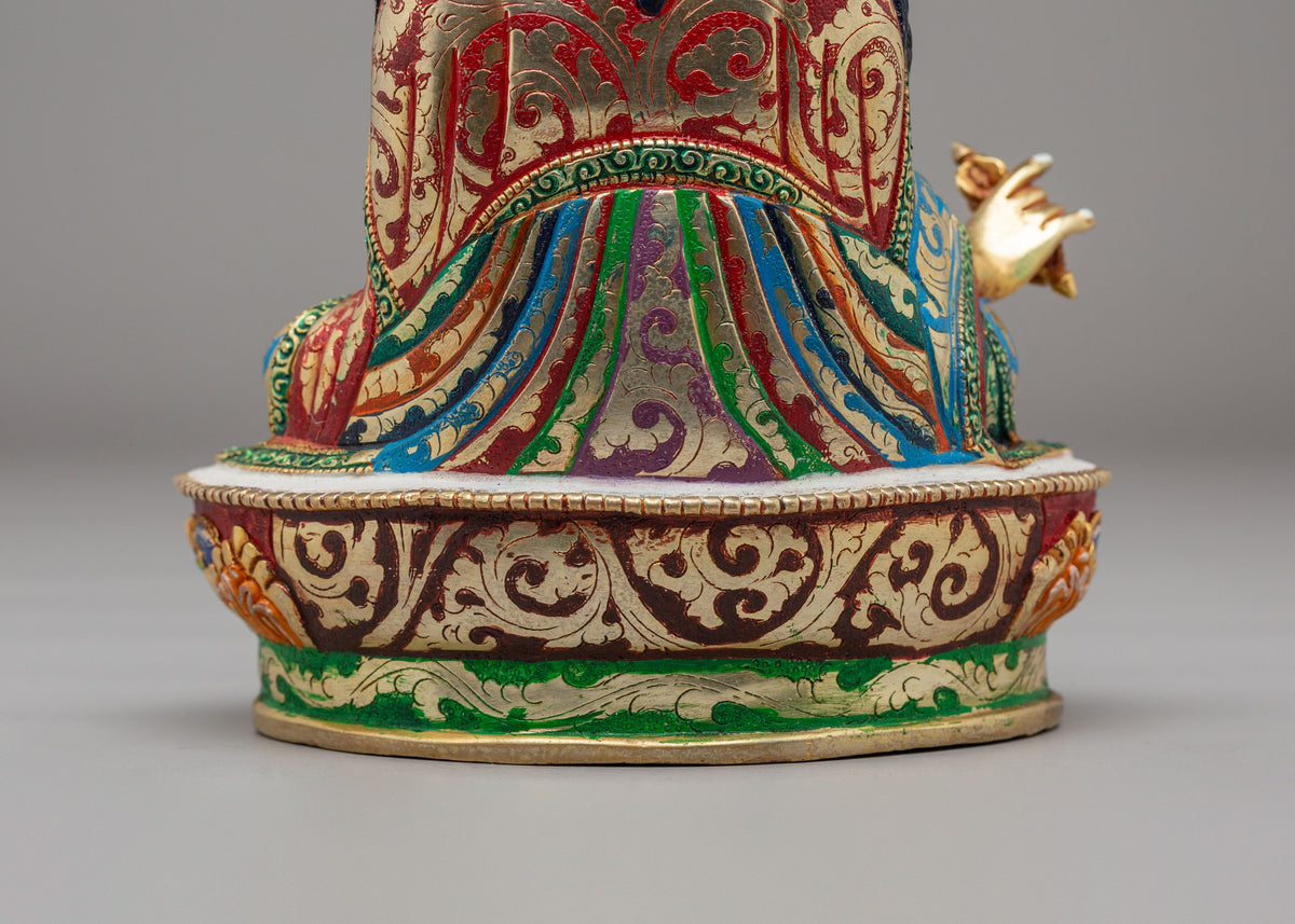Traditional Guru Rinpoche Statue | Himalayan Buddhist Altar Decor