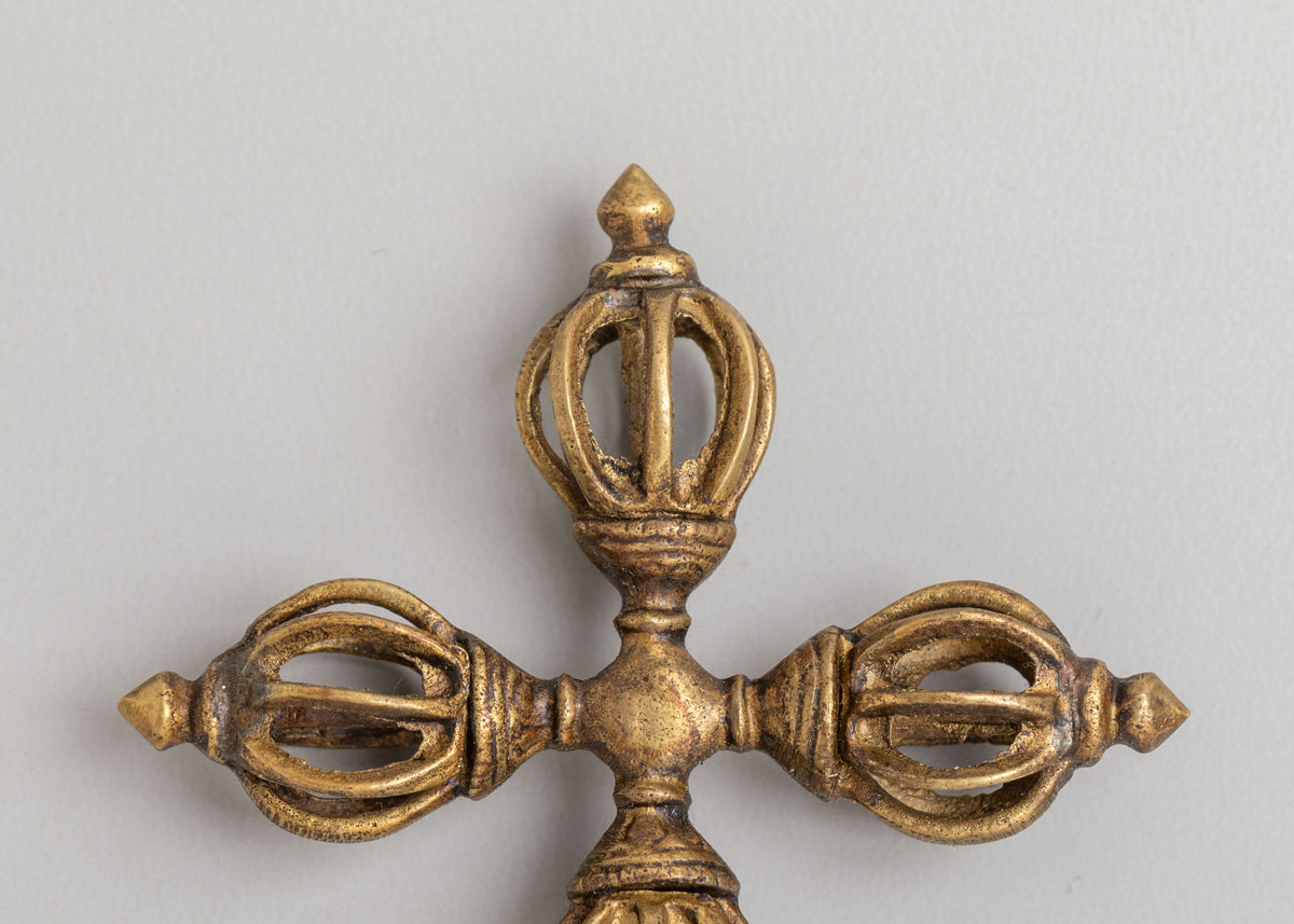 Traditional Tibetan Vishwo Vajra | Bronze Buddhist Ritual Artwork