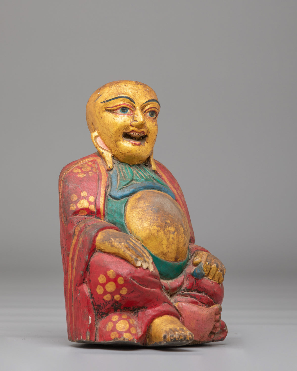 Sacred Altar Laughing Buddha Statue | Symbol for Happiness and Good Fortune