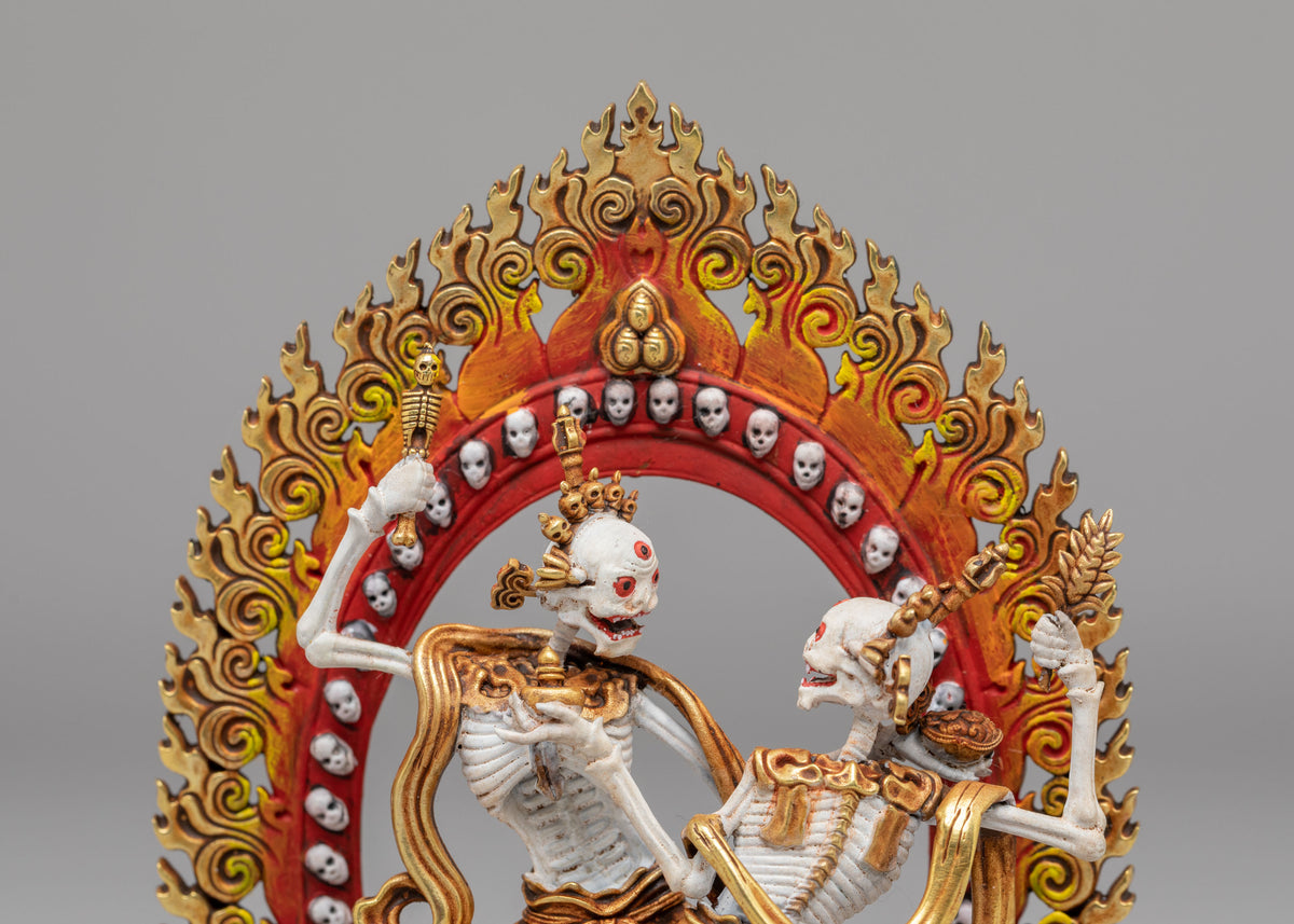 Vajrayana Chittipati Protector Statue | Tibetan Tantric Deity Sculpture for Altar Decor