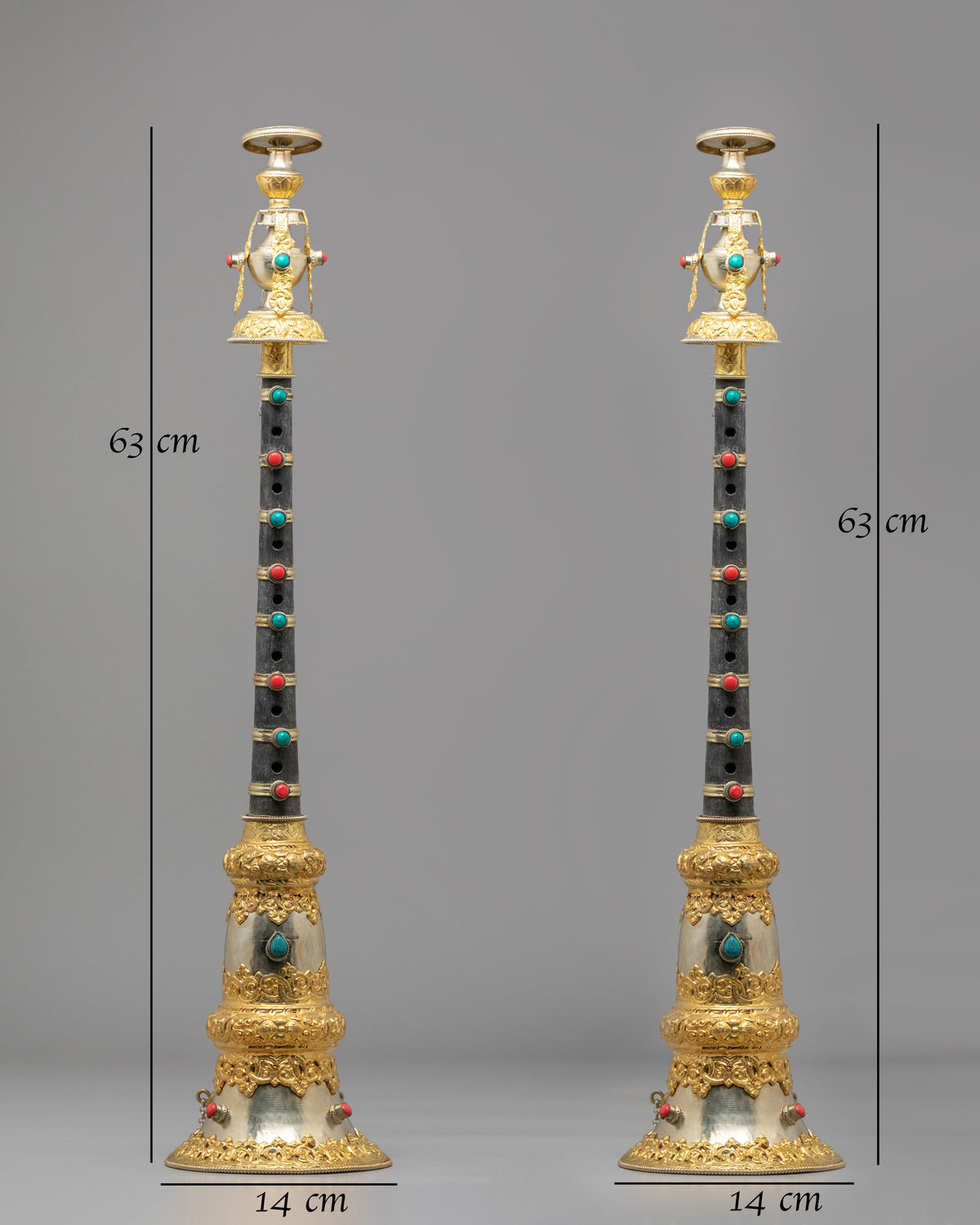 Buddhist Ceremonial Gyaling Set | Sacred Tibetan Ritual Instrument